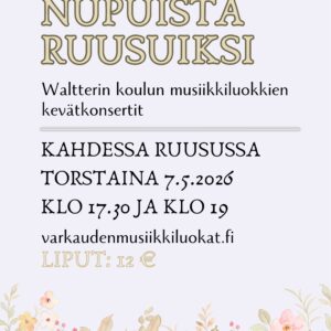 Konserttilippu to 7.5.2026 klo 17:30